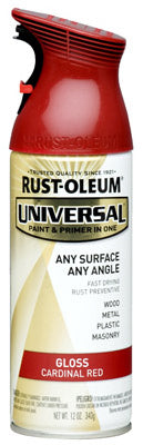 Rust-Oleum® Universal® 1 Coat Coverage Spray Paint, 12 Oz, Cardinal Red