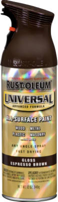 Rust-Oleum® 245215 Universal® Gloss Spray Paint, 12 Oz, Espresso Brown