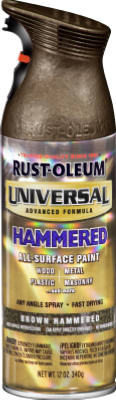 Rust-Oleum® Universal® 1 Coat Coverage Spray Paint, 12 Oz, Hammered Brown