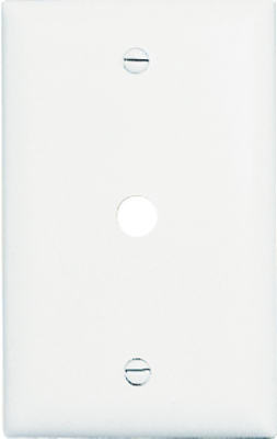 Pass & Seymour Communication Wall Plate, 1 Gang, White
