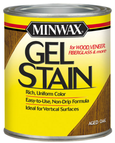 Minwax® 66020 Gel Stain for Wood/Veneer/Fiberglass, 1 Qt, Aged Oak