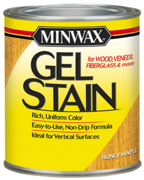 Minwax® Gel Stain for Wood/Veneer/Fiberglass, 1 Qt, Honey Maple