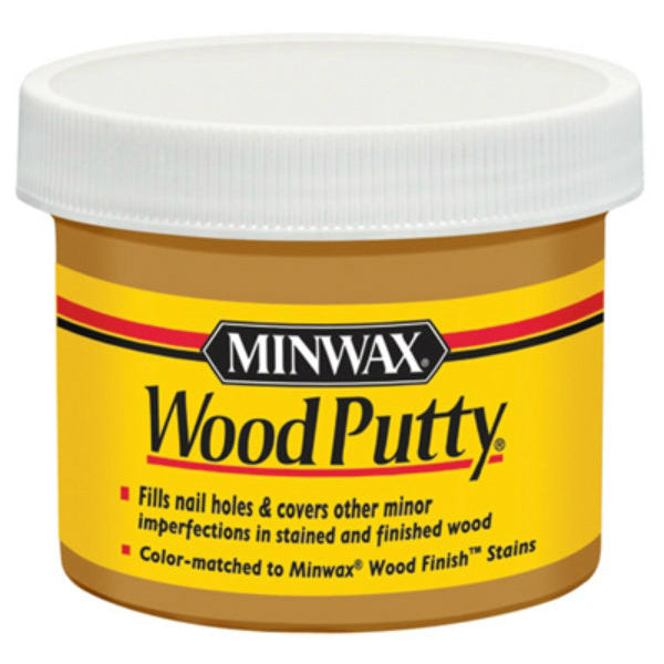 Minwax® 13611 Non-Hardening Pre-Mixed Wood Putty, Golden Oak, 3.75 Oz