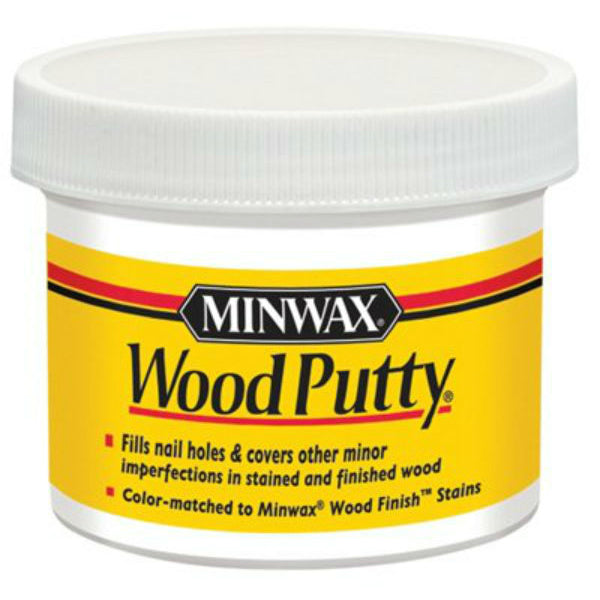 Minwax® 13616 Non-Hardening Pre-Mixed Wood Putty, White, 3.75 Oz