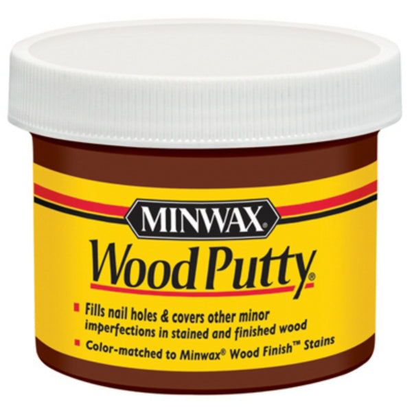 Minwax® 13617 Non-Hardening Pre-Mixed Wood Putty, Walnut, 3.75 Oz