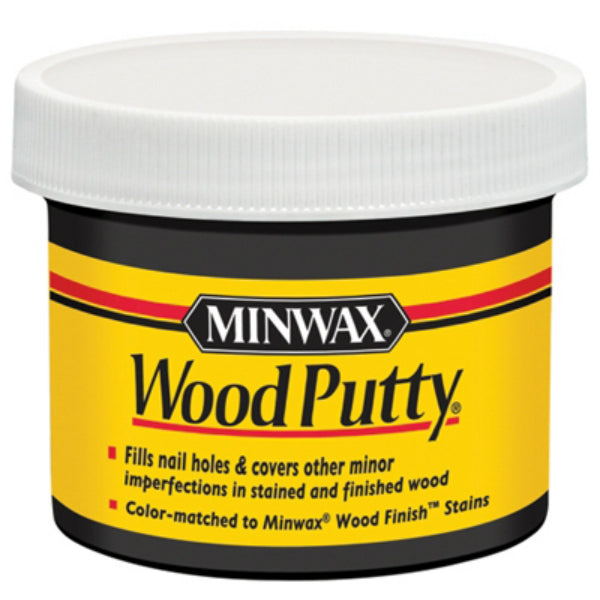 Minwax® 13618 Non-Hardening Pre-Mixed Wood Putty, Ebony, 3.75 Oz