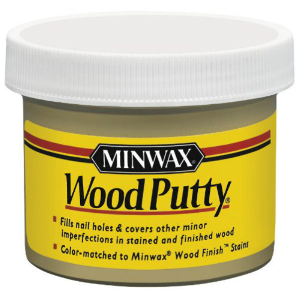 Minwax® 13619 Non-Hardening Pre-Mixed Wood Putty, Pickled Oak, 3.75 Oz