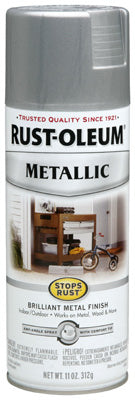 Rust-Oleum® Stops Rust® Rust Inhibiting Spray Paint, 11 Oz, Silver Metallic