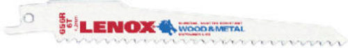 Lenox® 20573S656R Wood Bi-Metal Reciprocating Saw Blade, 6 TPI, 6"