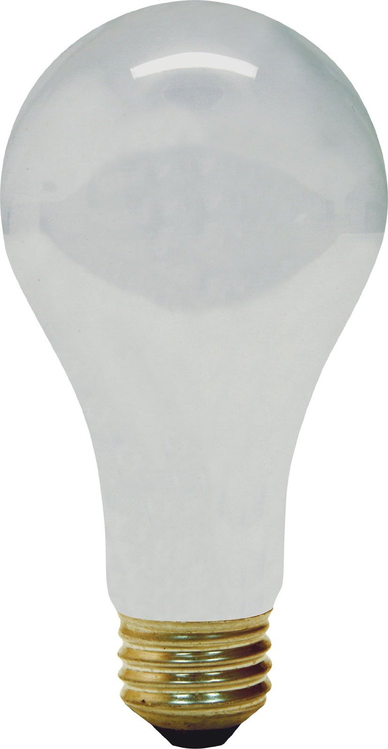 GE Lighting 46895 Saf-T-Gard® A21 Rough Service Bulb with Teflon® Coating, 75W