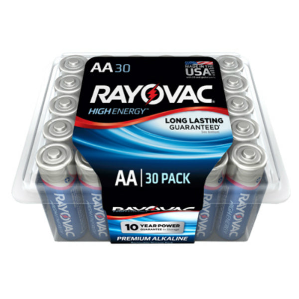 Rayovac 815-30 AA-Cell Alkaline Battery, 30 Pack