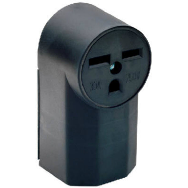 Pass & Seymour 1232CC6 Surface Mount Power Receptacle, 30A, 250V, Black