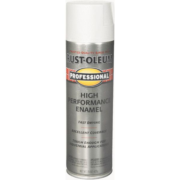 Rust-Oleum® Professional Protective Spray Enamel Paint, 15 Oz, Gloss White