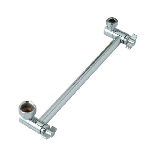 Master Plumber 343-145 Adjustable Shower Arm, Chrome Plated