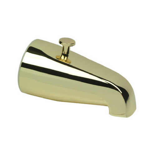 Master Plumber 345-116 Bathtub Diverter Spout, Polished Brass