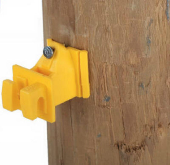 Dare 1728-25 Snug Wood Post Insulator, Yellow, 25-Count