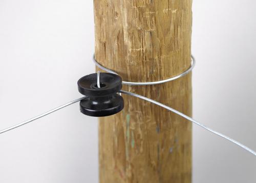 Dare 1752-10 High Strain Corner & End Insulator, 10-Count, Black