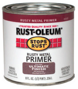 Rust-Oleum® 7769-730 Stops Rust® Ultimate Flat Rusty Metal Primer, 1/2 Pt