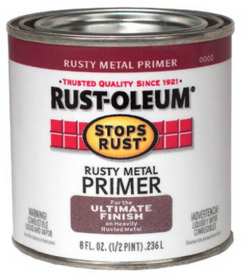 Rust-Oleum® 7769-730 Stops Rust® Ultimate Flat Rusty Metal Primer, 1/2 Pt