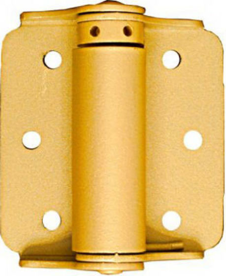 National Hardware® N115-006 Adjustable Spring Hinge, 3", Baked Enamel Brass, 2-Pack