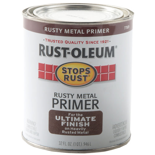 Rust-Oleum® 7769-502 Stops Rust® Ultimate Flat Rusty Metal Primer, 1 Qt