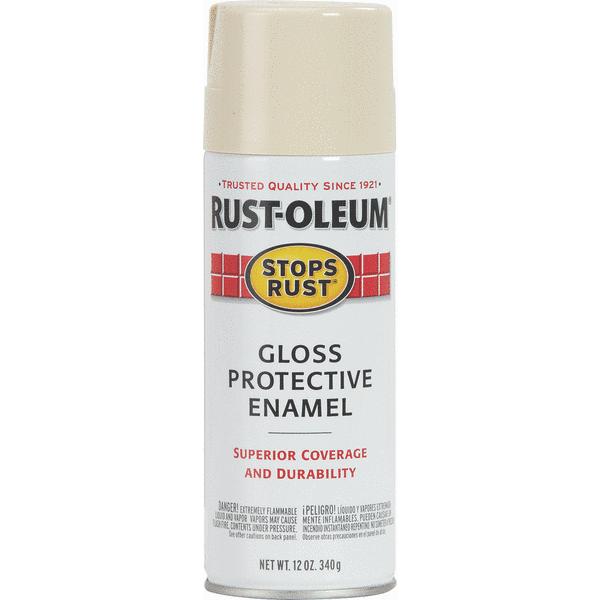 Rust-Oleum® 7770-830 Stops Rust® Gloss Protective Enamel Spray, 12 Oz, Almond