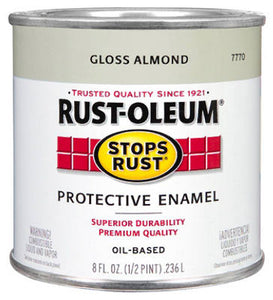 Rust-Oleum® 7770-730 Stops Rust® Gloss Protective Enamel, 1/2 Pt, Almond