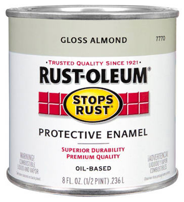 Rust-Oleum® 7770-730 Stops Rust® Gloss Protective Enamel, 1/2 Pt, Almond