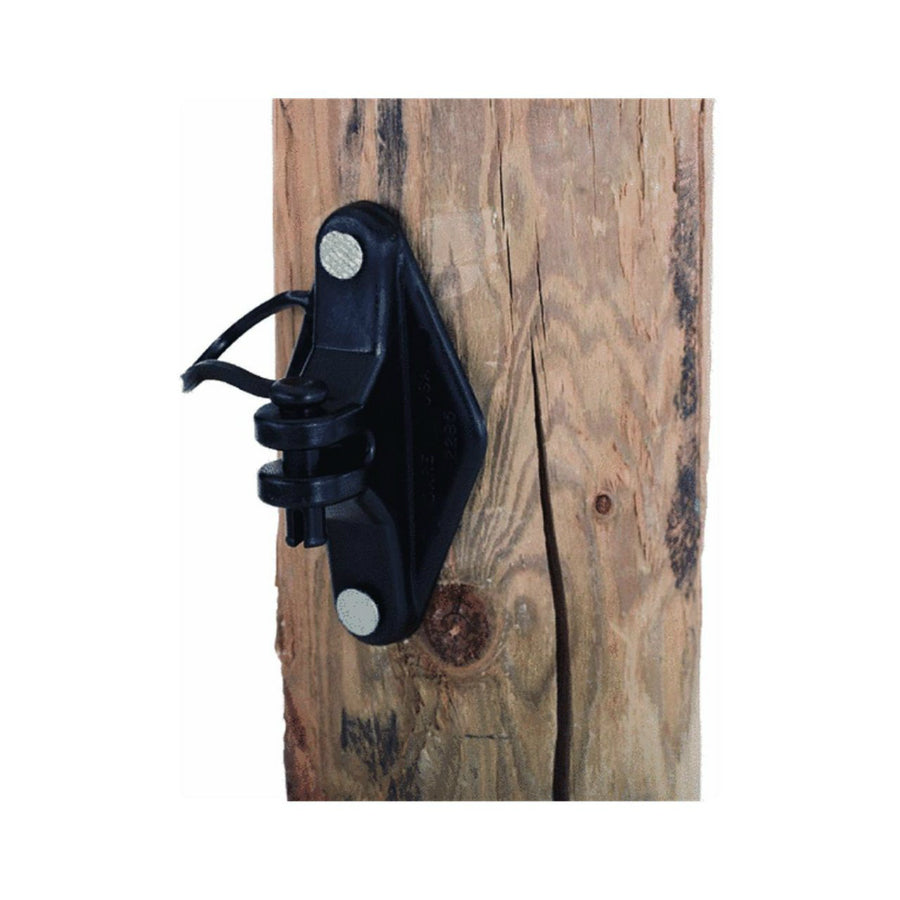 Dare 2249-25 Pinlock Insulator for Wood Posts, Black, 25-Count