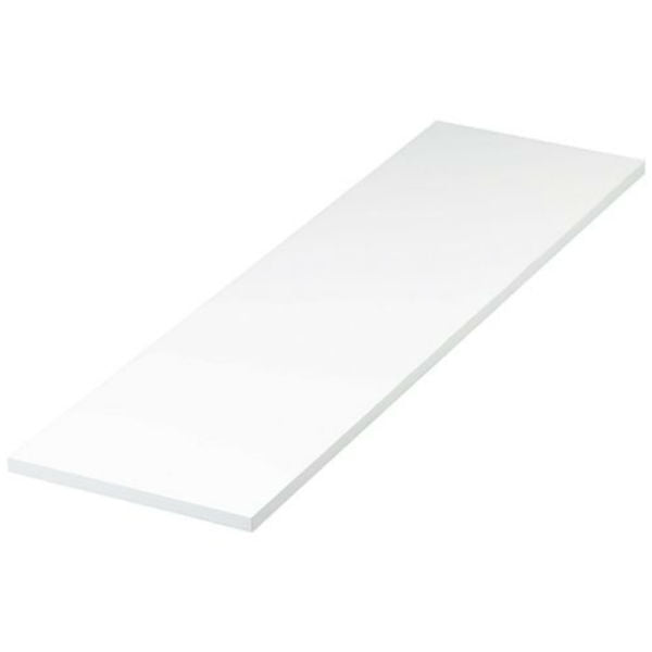 Knape & Vogt 1980WH-12X72 Melamine Shelf, 12"W x 72"L, White