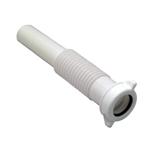 Master Plumber 352-468 Flexible Lavatory Drain Extension Tube, 1-1/4"x8", White