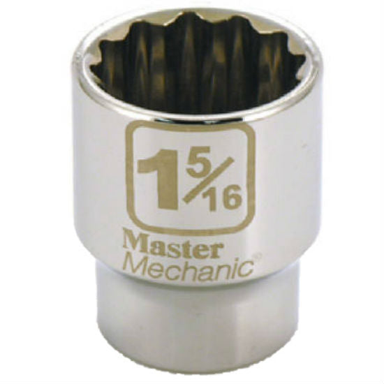 Master Mechanic 352617 12-Point Socket, 3/4" Drive, 1-5/16"