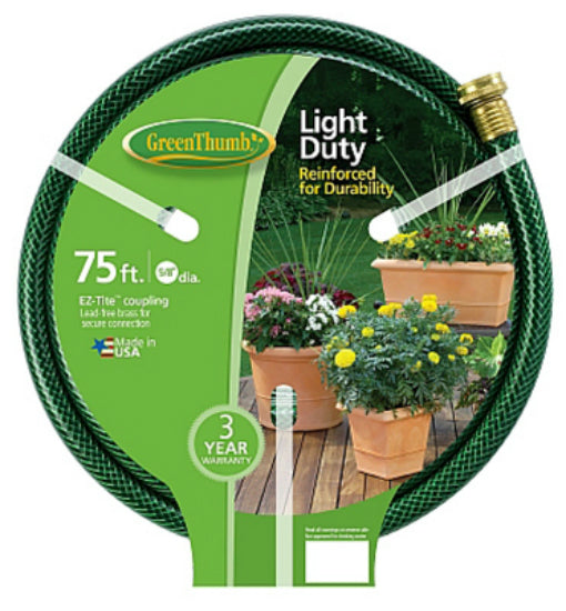 Green Thumb 354016 Nylon Reinforced Garden Hose, 5/8" x 75'