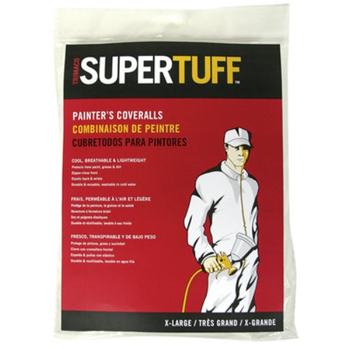 Trimaco 09905 SuperTuff™ Disposable Coverall, X-Large, White