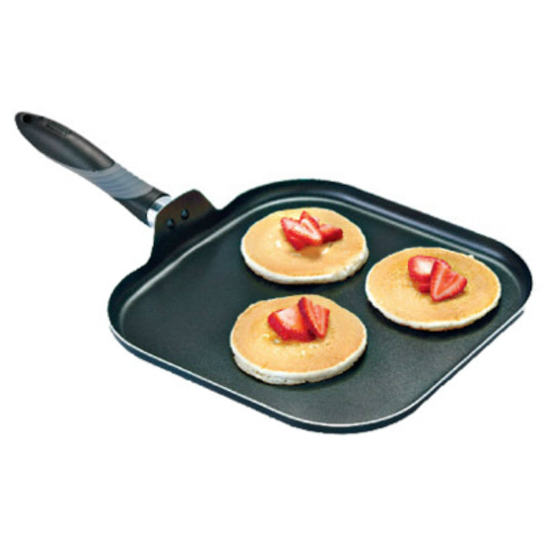 Mirro A7971384 Get-A-Grip Aluminum Non-Stick Griddle, Black, 11"