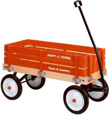 Radio Flyer 24 Town & Country Toy Wagon w/Removable Sides, For Ages 1-1/2+ Years