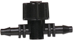Raindrip 612010B Double Barb Valve, 1/4", 10-Pack