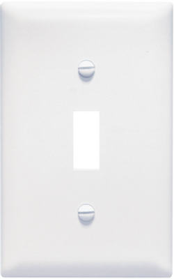 Pass & Seymour TradeMaster Jumbo Wall Plate, 1 Gang, White