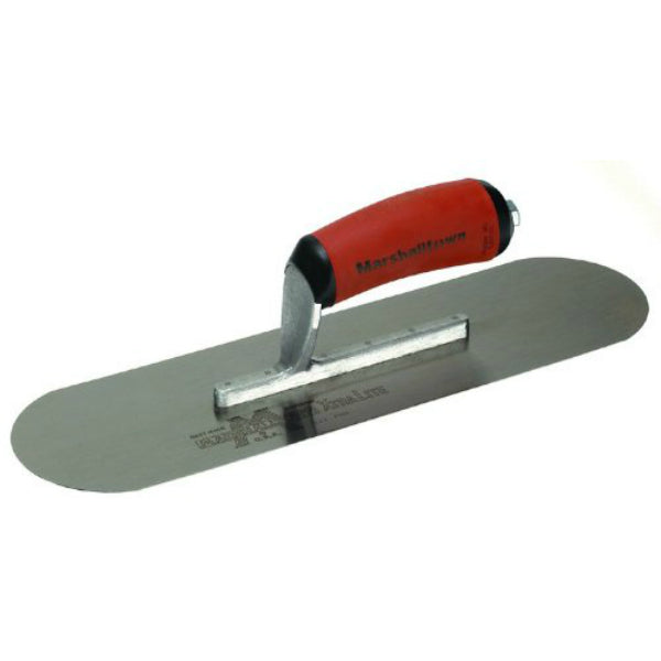 Marshalltown® 13117 High Carbon Steel Pool Trowel w/DuraSoft Handle,16" x 4-1/2"
