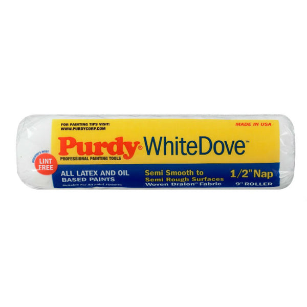 Purdy® 144670093 White Dove™ Roller Cover, 9", 1/2" Nap, 1-1/2" Core