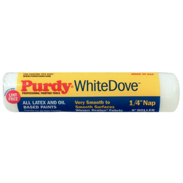 Purdy® 144662091 White Dove™ Roller Covers, 9", 1/4" Nap, 1-1/2" Core