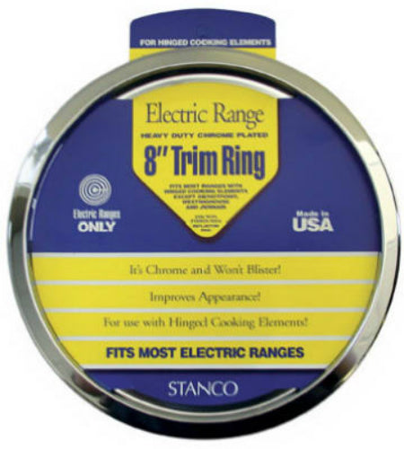 Stanco UKT-6 Universal Trim Ring, Chrome Plated, 6"