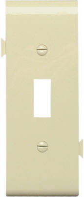 Pass & Seymour PJSC1I Toggle Opening Center Section Nylon Wall Plate, Ivory