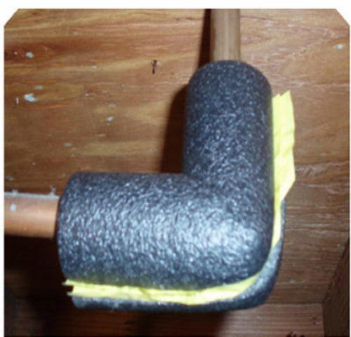 Frost King ELB58H Tubular Polyethylene Foam Pipe Elbow, 1/2"