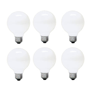 GE Lighting 12982 Decorative G25 Globe Light Bulb, 25-Watt, Soft White