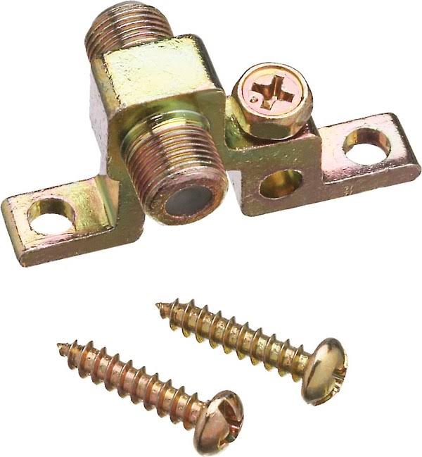 Channel Master® 3274 Video Coaxial Grounding Block, Gold Plated