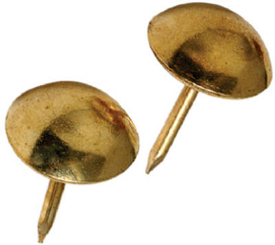 Hillman Fasteners 122682 Upholstery Nail, Brass, 25 Pack