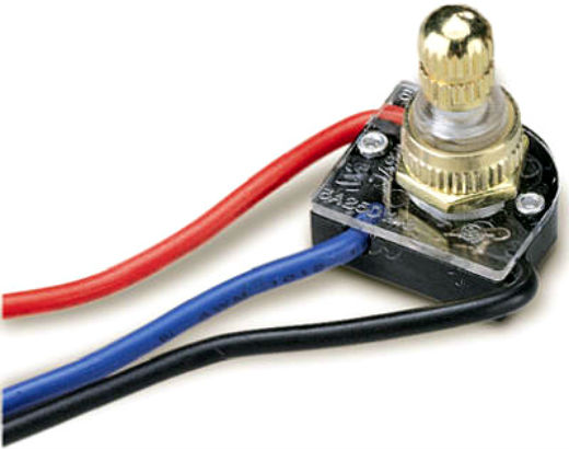 Gardner Bender GSW-68 Rotary Switch, 3-Way, Brass Plated
