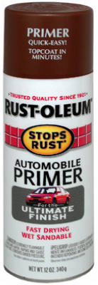 Rust-Oleum® Stops Rust® 2067-830 Automotive Primer Spray, 12 Oz, Flat Red