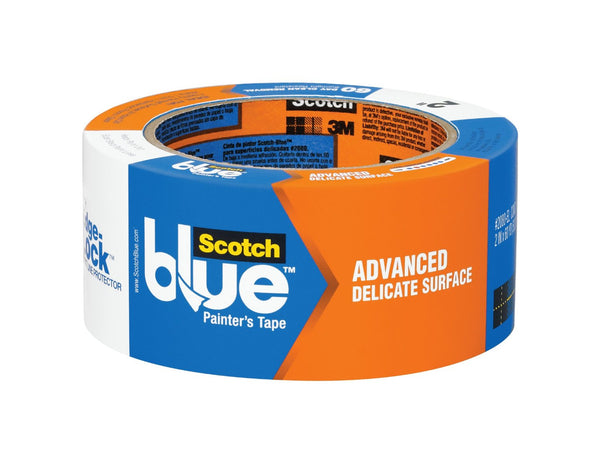 ScotchBlue 2080EL-48N Walls+Wood Floors Painter’s Tape w/Edge-Lock, 1.88"x60 Yd